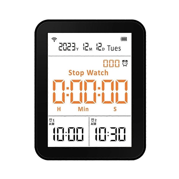 CASA 13 i 1 Tuya WIFI Luftkvalitetsmåler CO2/TVOC/HCHO/PM2.5/PM1.0/PM10/Temperatur/Fugtighed/Tid/Dato