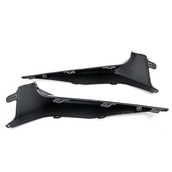 {ca}2X Frontfangerleppe Splitter Grill Nedre Trim List Støtfanger Diffuser Beskyttelseslist for 2.0L 2020-2021