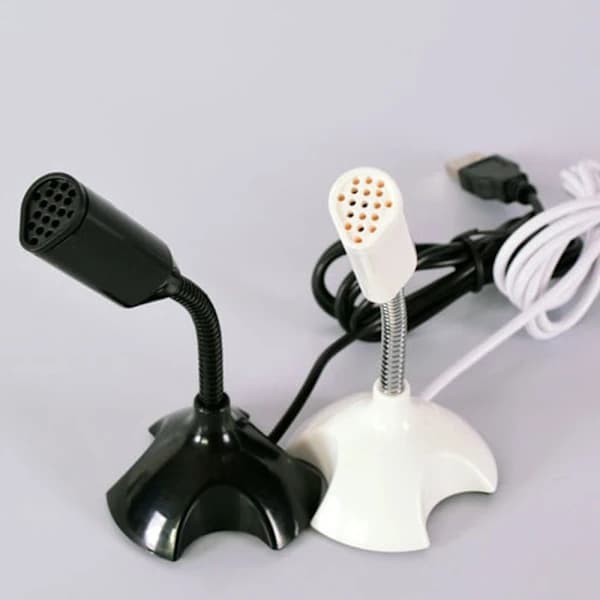 USB Mikrofon Højttaler Mic VIT hvid[ca]