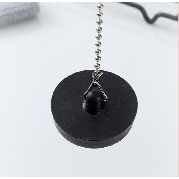 Universal Bath Plug [2 Pieces], Sink Plug with 40 cm Ball Chain