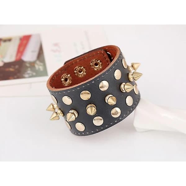 Rock Punk Läderarmband