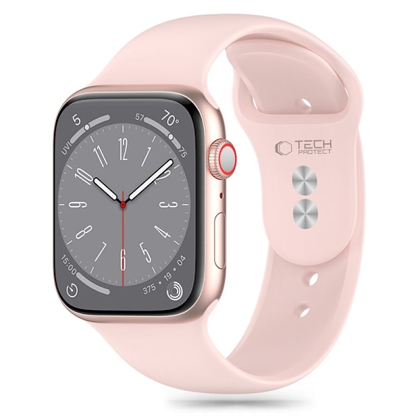 Tech-Protect Apple Watch 38/40/41/42 mm Armbånd Silikone Rosa 20