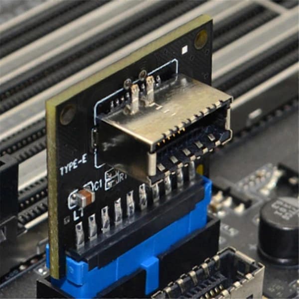 USB 3.0 Intern Header til USB 3.2 Type C Front Type E Adapter 20 Pin til 19 Pin Konverter