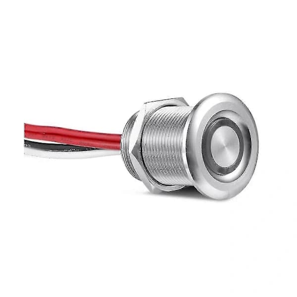 12V Lysdæmper, 19mm Rustfri Trykdæmper Kontakt Til Autocamper Båd Lysdæmpning, 3/4 tommer Borehul