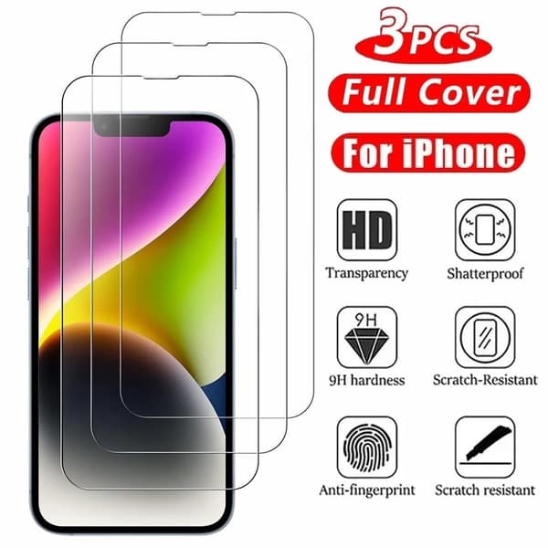3-pakkaus iPhone 12 Mini panssarilasi näytönsuoja