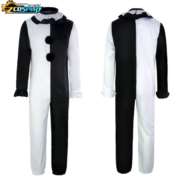 Art The Clown Cosplay Film Terrifier 2 Art The Clown Cosplay Kostym Jumpsuit Mask Halloween Kostymer Mask för Män Kvinnor Mask A(one size) XXXL