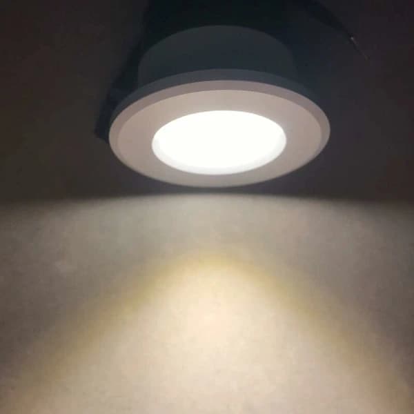 Sæt med 4 Mini LED Indbyggede Spotlights 3W Varm Hvid til Vitrineskabe