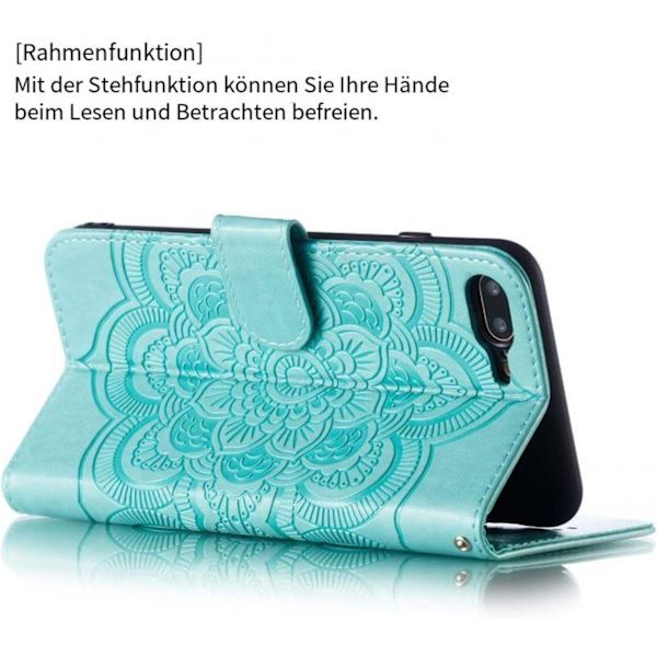 Fodral för iPhone 7/8/SE iPhone 2020, flip plånbok kortplatser