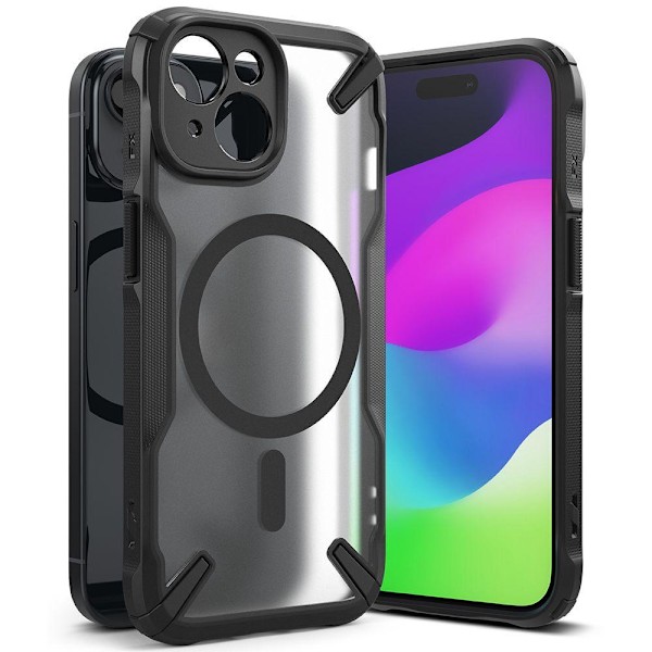 Ringke iPhone 15 Plus Deksel MagSafe Fusion X Matt Svart