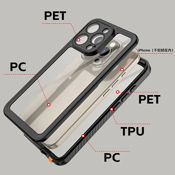 Tech-Protect iPhone 11 Kotelo 360 IP68 Shellbox Musta