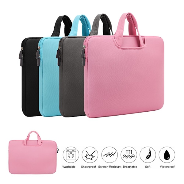 11 13 14 15 15,6 tuuman kannettavan tietokoneen laukku kannettavalle MacBookille, musta black 13 inch