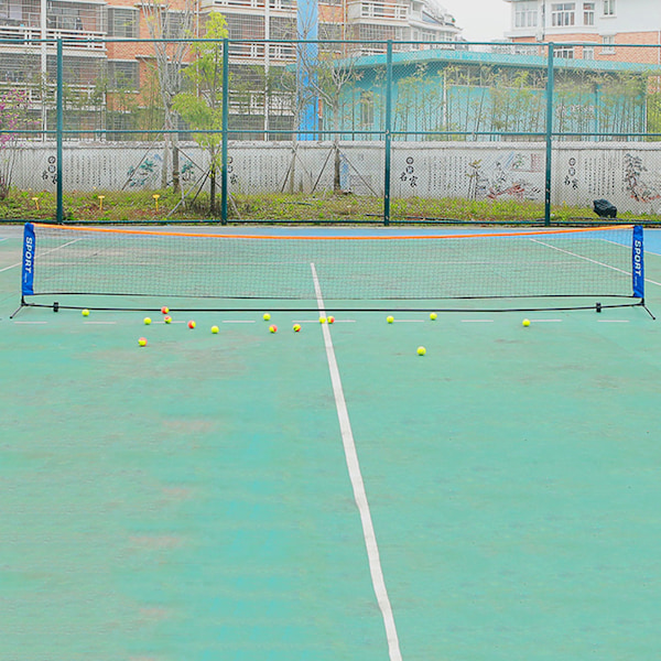 Bärbart badmintonnät, hopfällbart bärbart badmintontennisnät för inomhus- och utomhusbruk, bakgård, sportträning, 3,1-6,1 m_ca 0.21 3.1m