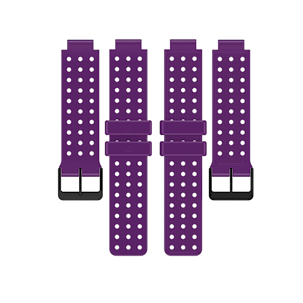 CASA Passar Garmin Approach S20 Monokromt Runt Hål Klockarmband Silikon Ersättningsarmband Purple