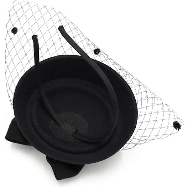 Hatt med roset til kvinder, Pillbox-model, Bryllup, Te-fest-FD7-[ca]