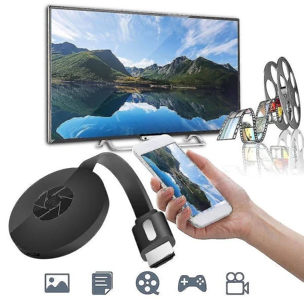 Miracast 1080p G2-4 Generation Digital HDMI Media Videostreamer til Ios/Android
