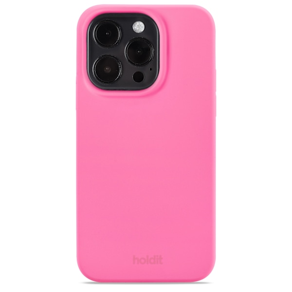 holdit iPhone 14 Pro Cover Silikone Bright Pink 50