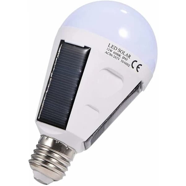 12W solcellelampe, E2 vandtæt solcellelampe til nødsituationer, bærbar til udendørs camping, vandring indendørs