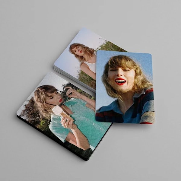 55 Taylor Swift -korttia Taylor Swift -tähti ympäröivät kortit postikortti_ca