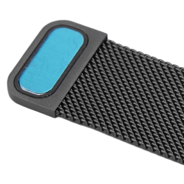 20 mm metallnät klockarmband rostfritt stål snabbkoppling generell klockrem för Galaxy Watch för Vivoactive HR för Amazfit GTS 2 Mini svart