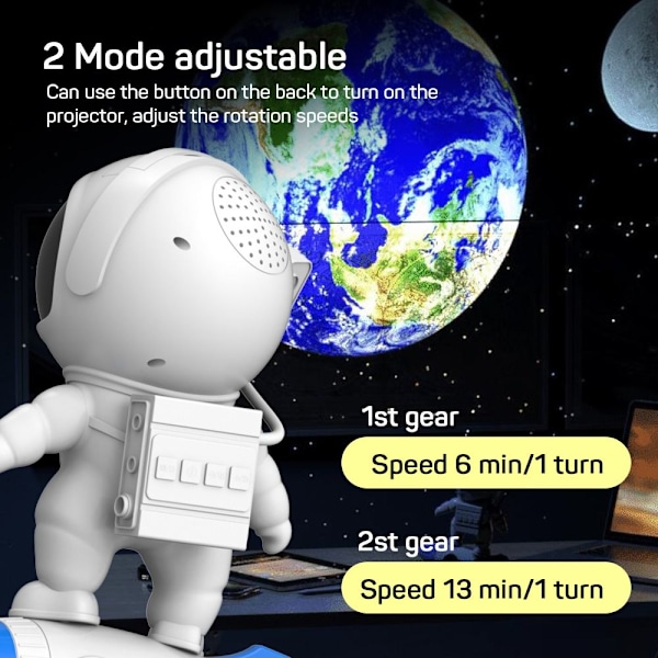 Astronaut Galaxy Projektor Stjernehimmel Astronaut Lys Touch