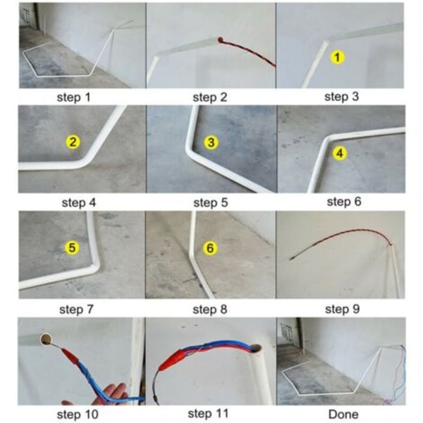 Kabeldragare nylon D=6mm L=25m glasfiber tråd kabel stång elektriker tryckare utdragare rör fisk -DPZO.ca