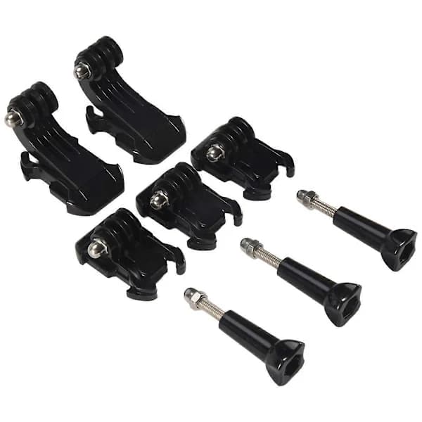 Åtta-i-ett Tillbehörssats för GoPro, Clip Basic, J-Hook Spänne Fäste, Skruv