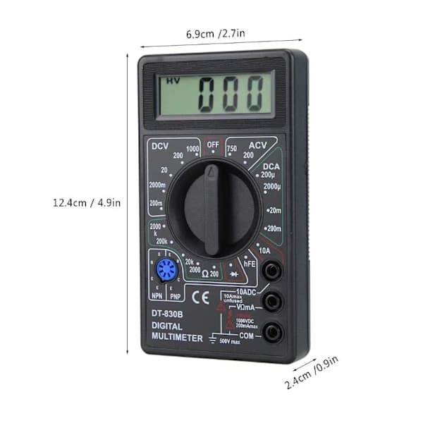 DT-830B Digital Multimeter Håndholdt Multimeter