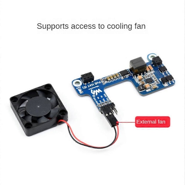 CASA PoE HAT(E) for Ethernet over Expansion Board for 3B+/4B for IEEE 802.3Af 1 stk