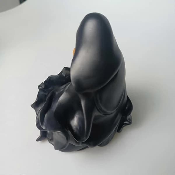 Hekselampe Gresskarstatue Harpiks 12cm Halloween-dekorasjon