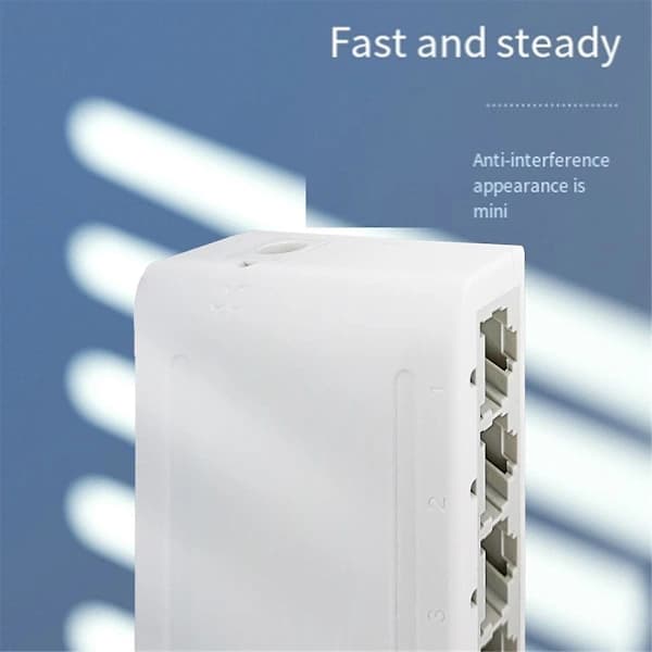 8-ports Gigabit Dataswitch, netværkshub, desktop Ethernet-splitter, plug & play skærmede porte blæserløs