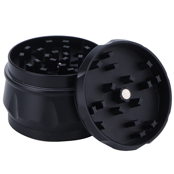 Mini Bærbar Sinklegering Røyk Grinder Manuell Røyking Knuseverktøy Tilbehør Svart