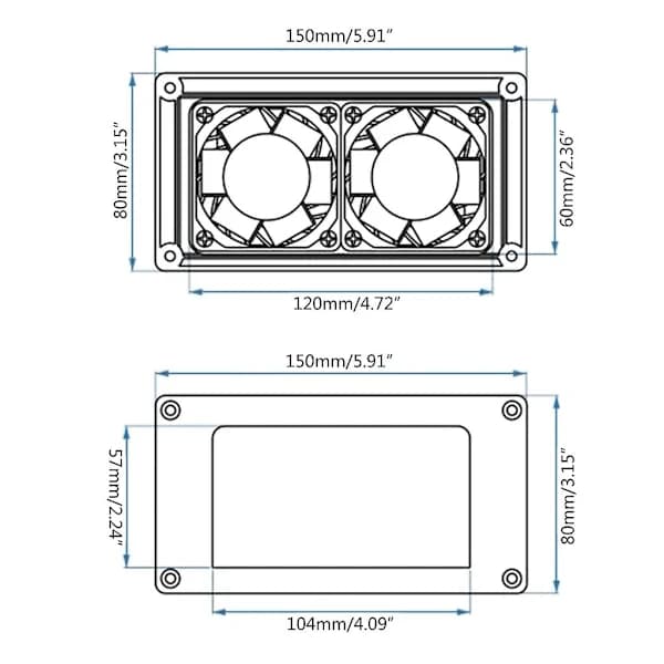 [CA] 12V 6W Eksosvifte Campingvogner Sideventilasjon Bil Tilbehør Kompakt Hvit
