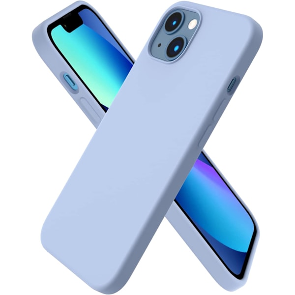 iPhone 13 Case, Liquid Silicone Case for 6.1 inch iPhone 13, Ultra-thin Case, Full Coverage Shockproof Protective Soft Case Alpine Blue Alpine Blue
