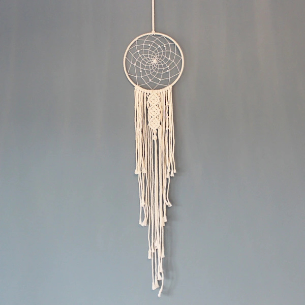 3-delad drömfångare Macrame väggdekoration Boho väggdekor Sol Måne