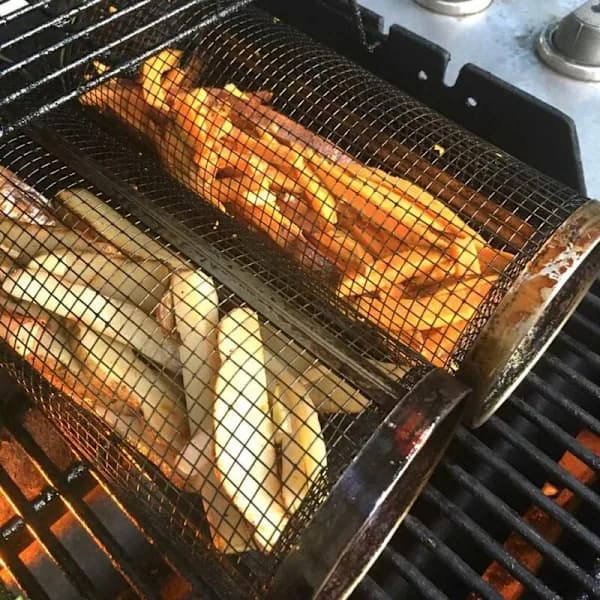 Grill i rustfrit stål 30 cm Non-Stick BBQ Gaffelsæt