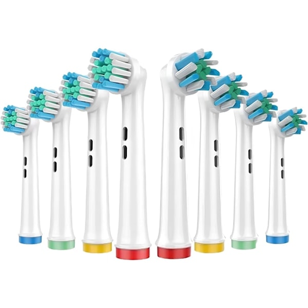 Tandbørstehoveder 8-pak 4X Oral B Cross Action Tandbørstehoveder og 4X Oral B Precision Clean Tandbørstehoveder