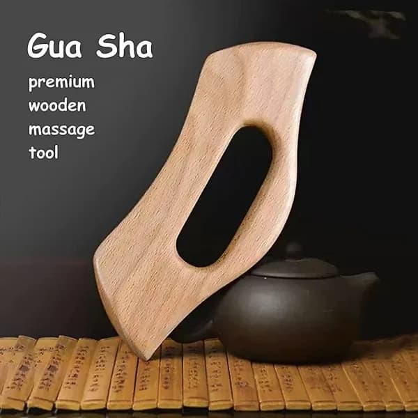 Tre Gua Sha massageverktøy, lymfedrenasjemassasje