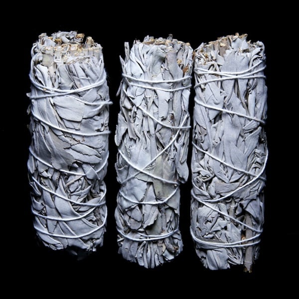 CASA Aroma Blad Knippe Salvia Smudge Sticks Meditation Doft Smudging Ritualer Rökverktyg Hem Rengöring Rökelse