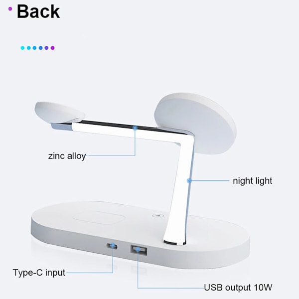 3-i-1 MagSafe Trådløs Oplader Sort Sort black