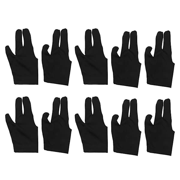 {ca}10 stk. Billardhandsker 3 Venstre og Handsker Snooker Cue Poolhandsker