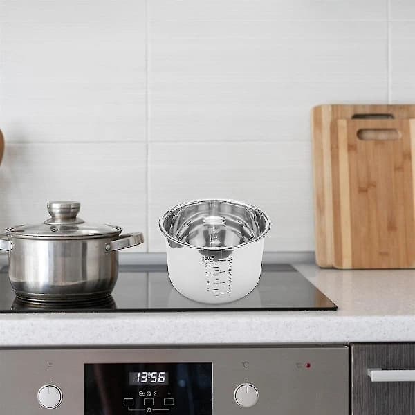 6L Trykkoker Innergryte Ris Trykkoker Liner Rustfritt Stål Innerkrukke Trykkoker L