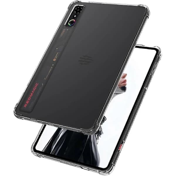 Cover til RedMagic Astra Gaming Tablet, Blød TPU-bagside, Transparent Rød