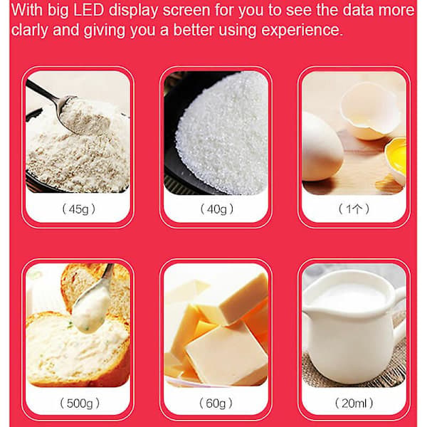 High Precision Portable Scale LED Digital Display Electronic Scale Household Kitchen Bakery