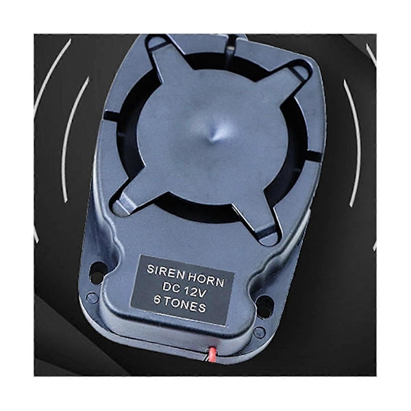 CASA Alarm Horn Siren Buzzer 12V Sextons 110 Punkter Liten Storlek och Lätt att Installera Hög Decibel Platt Bo