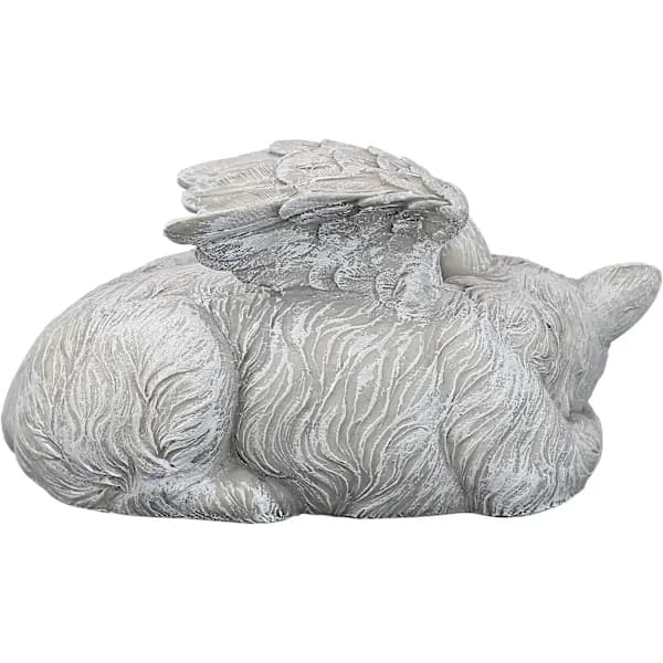 Design Toscano Mindesmærke Kat Kæledyr Engel Statue Æres Gravsten,
