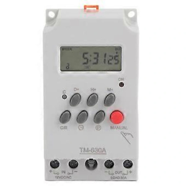 12V DC Mini Strømbryter med Timer