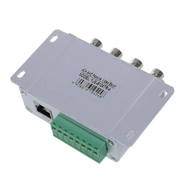 UTP 4-kanals Passiv Video Balun Sender/Mottaker