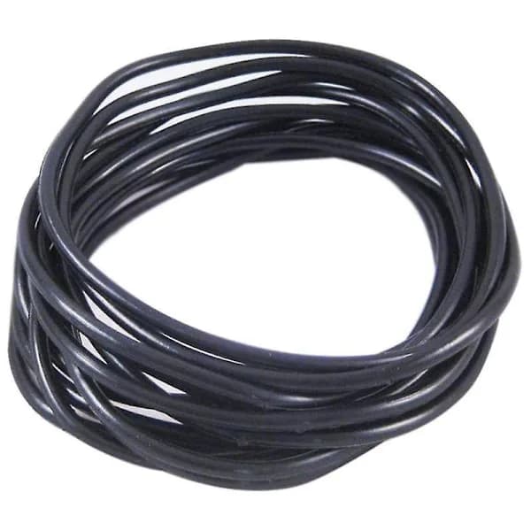 10 stk. Elastikker Shag Bands Armbånd Gummibånd Jelly Sorte Armringe