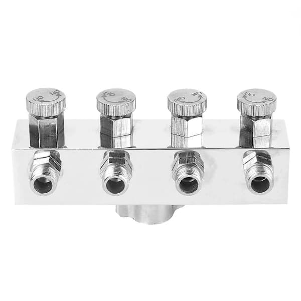 Multifunktionel Justerbar Luftslangedeler i Aluminium Airbrush Adapter Tilbehør #1