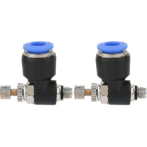 2 st Pneumatiska Snabbkopplingar Slangkoppling Pneumatisk Regulator Luftflöde